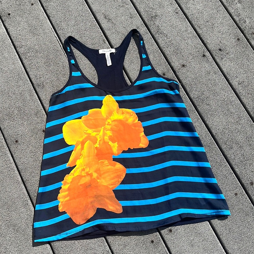 Aeropostale Striped and Floral Tank Top